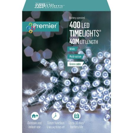 Picture of 400 LED Battery Operated Timelights - White
