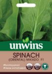 Picture of Unwins Spinach Oriental Mikado Seeds  F1
