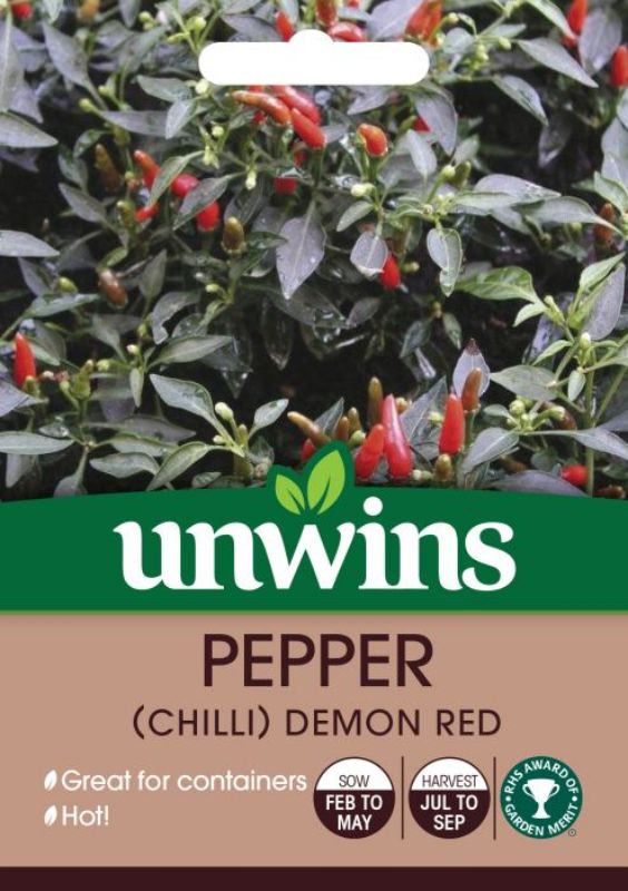 Unwins Pepper Chilli Demon Red Seeds 