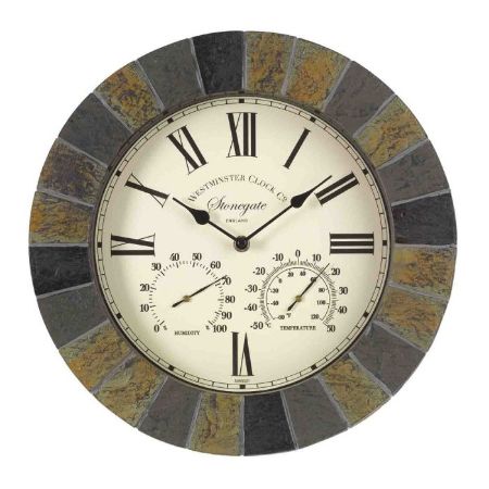 Picture of Stonegate Wall Clock Thermometer 14"