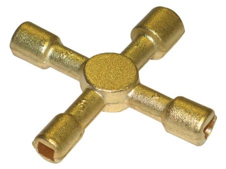 Picture of Tala 4 Way Brass Service Key        