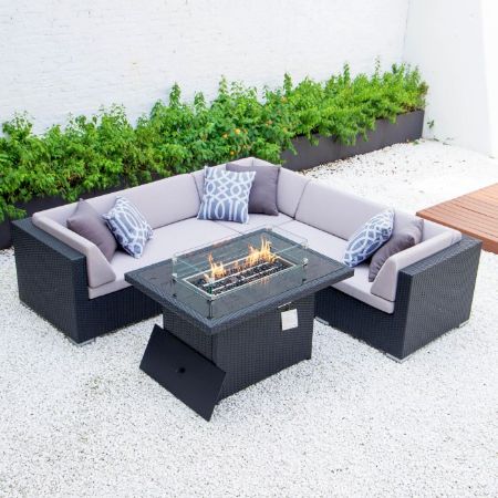 Picture of 5 Seater Corner Dining Set With Firepit
