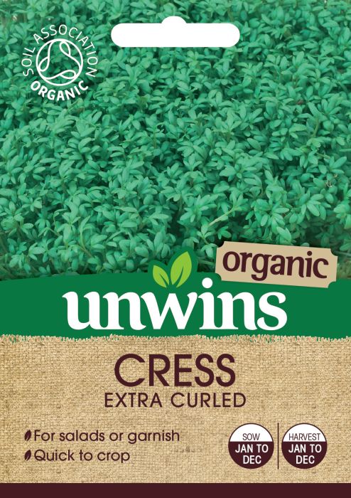 Picture of Unwins Cress Extra Curled Organic