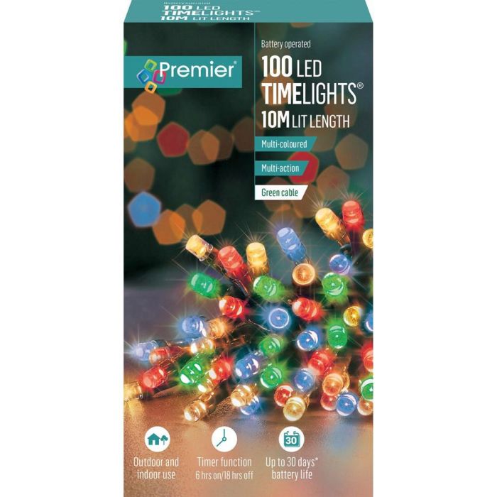 Picture of Premier 100 LED Battery Operated Timelights - Multi-Coloured
