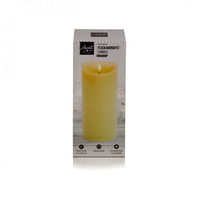 Picture of Accents by Premier Flickabright Candle Cream - 23cm x 9cm
