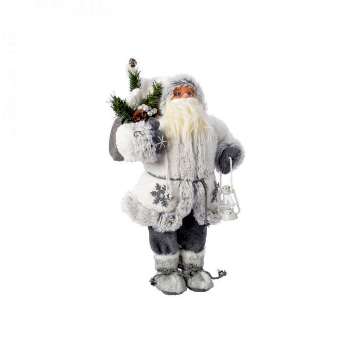 Picture of Grey Plush Santa with White Snowflake Jacket  - 120cm