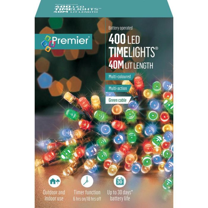 Picture of Premier 400 LED Battery Operated Timelights - Multi-Coloured