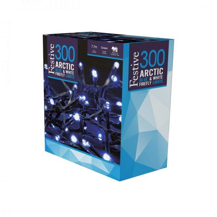 Picture of 300 Artic Blue & White Firefly Lights