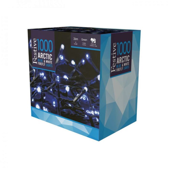 Picture of 1000 Artic Blue & White Firefly Lights