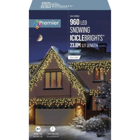 Picture of 960 LED Multi-Action Snowing Iciclebrights - Warm White