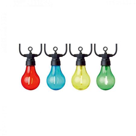 Picture of 10 Outdoor Connectable Festoon Party Lights - Multi-Coloured
