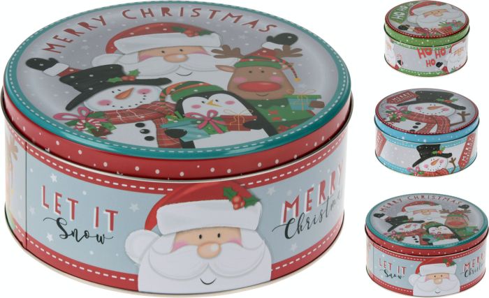 Picture of Cookie Tin Set Of 3pc Round 