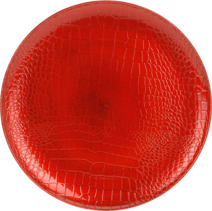 Picture of Plate With Croco Design Red 