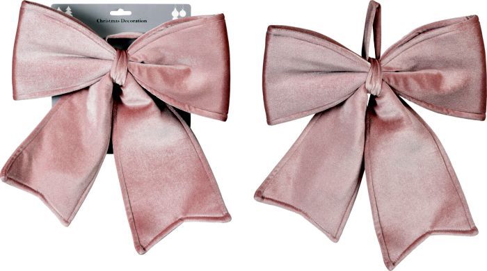 Picture of Bow Velvet Old Pink 