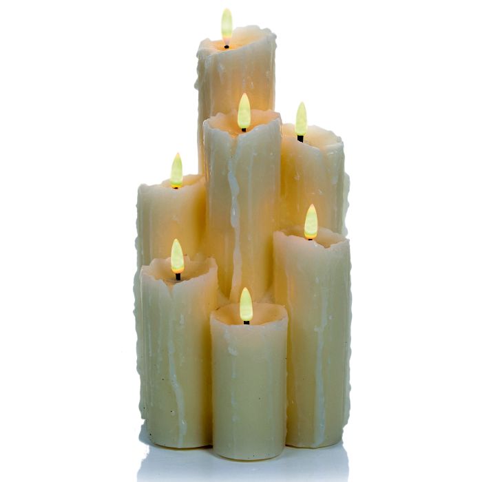 Picture of 7pcs Flickabright Wax Candle