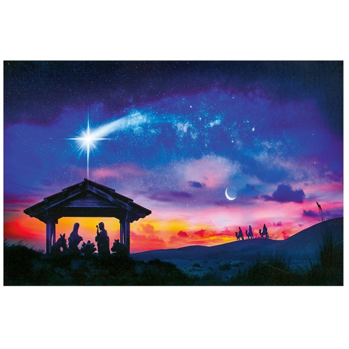 Picture of Lit Nativity Canvas