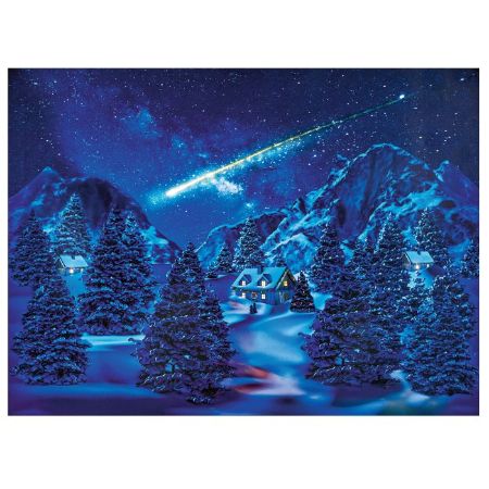 Picture of Lit Shooting Star Scene Canvas