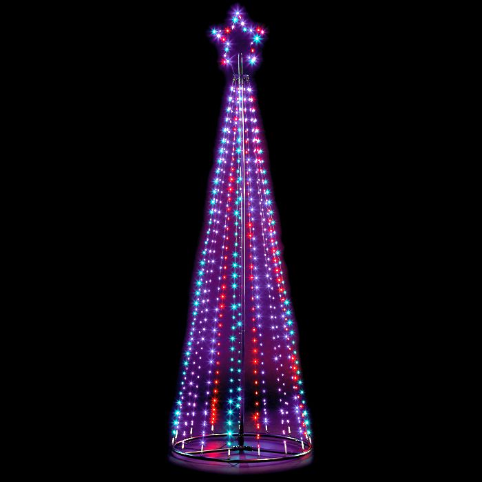 Picture of 4m Blk Pin Wire Pyramid Tree