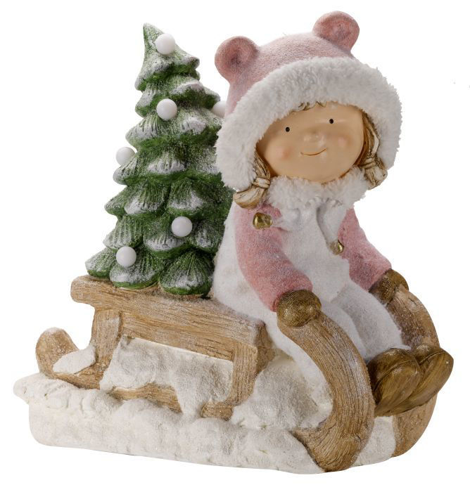 Picture of Sleigh Time Inlit Statue (3 x AAA Batteries reqd)
