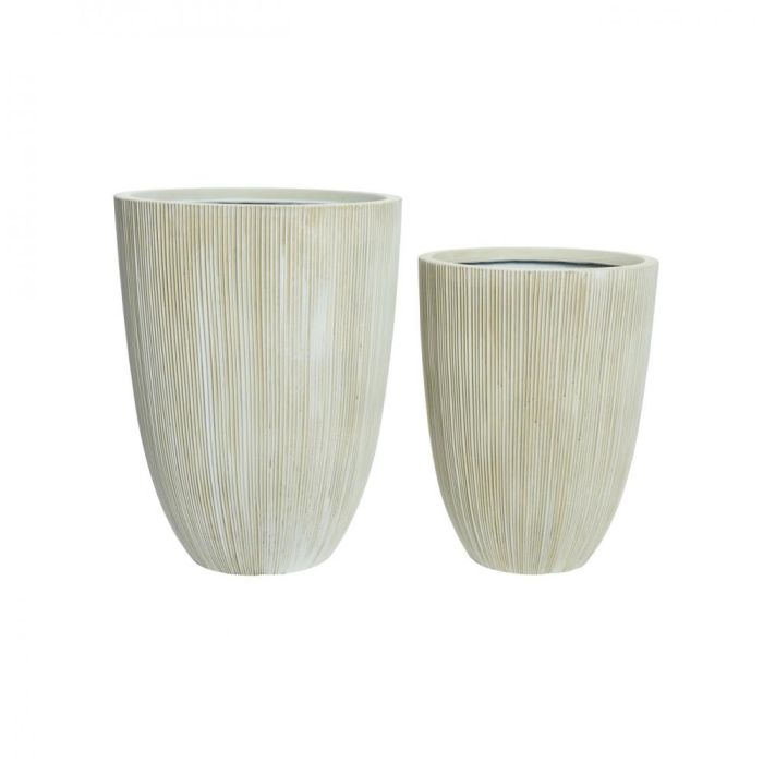 Picture of Lennox Plastic Planter Set of 2 - Off White