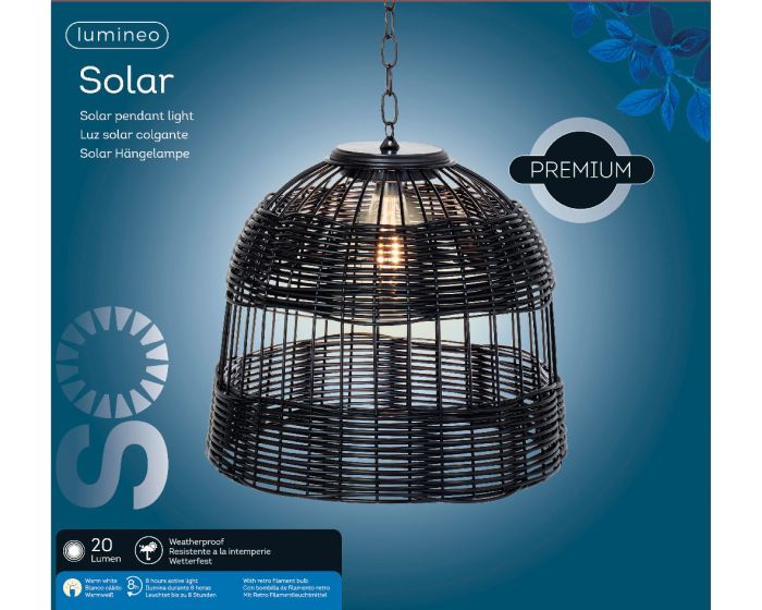 Picture of Solar Hanging Light Wicker