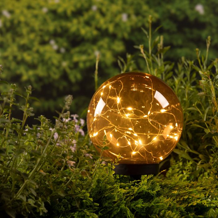 Picture of Solar Stake Light Acrylic Amber 28cm