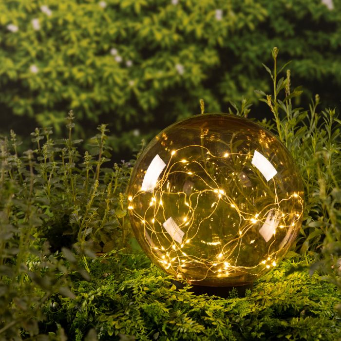 Picture of Solar Stake Light Acrylic Amber 38cm