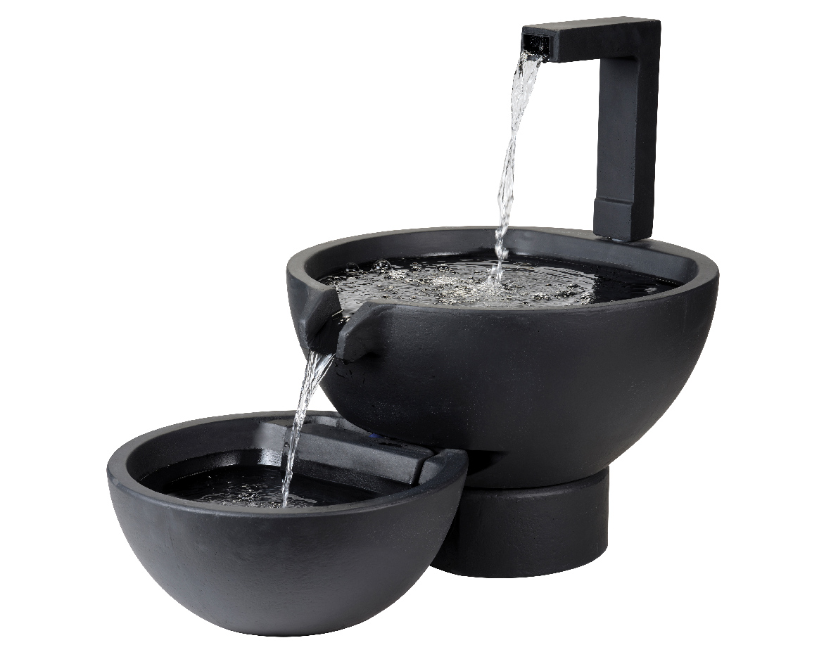 Picture of Fountain 2 Layer Bowl Black - Outdoor