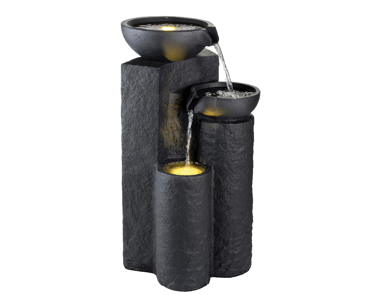 Picture of Fountain Pillar Black - 3 Layer - Outdoor