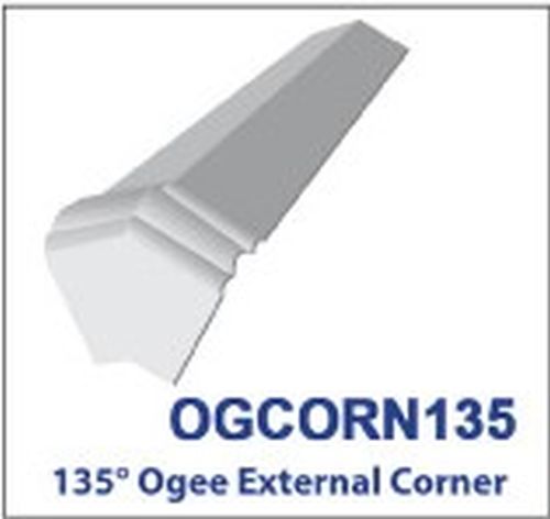 Picture of Ogee Fascia,135° Ogee External Corner,Colour:  Black