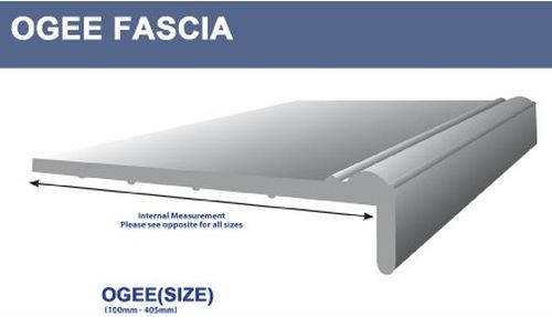 Picture of Ogee Fascia,Length 5M ,Width 300mm ,Colour:  White 