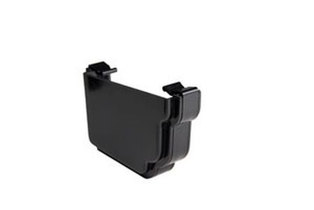Picture of Ogee Gutter External Stopend L/H Black