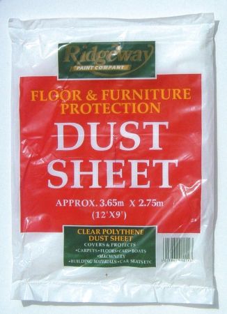 Picture of Ridgeway Dust Sheet Plastic 12' X 9'