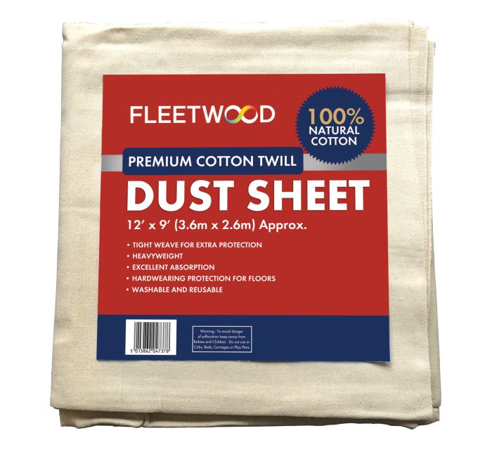 Picture of Premium Cotton Dust Sheet 12' X 9'