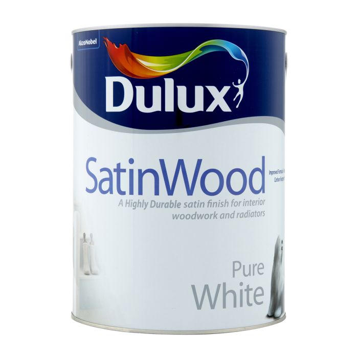 Picture of 5ltr Dulux Satinwood Pure Brilliant White