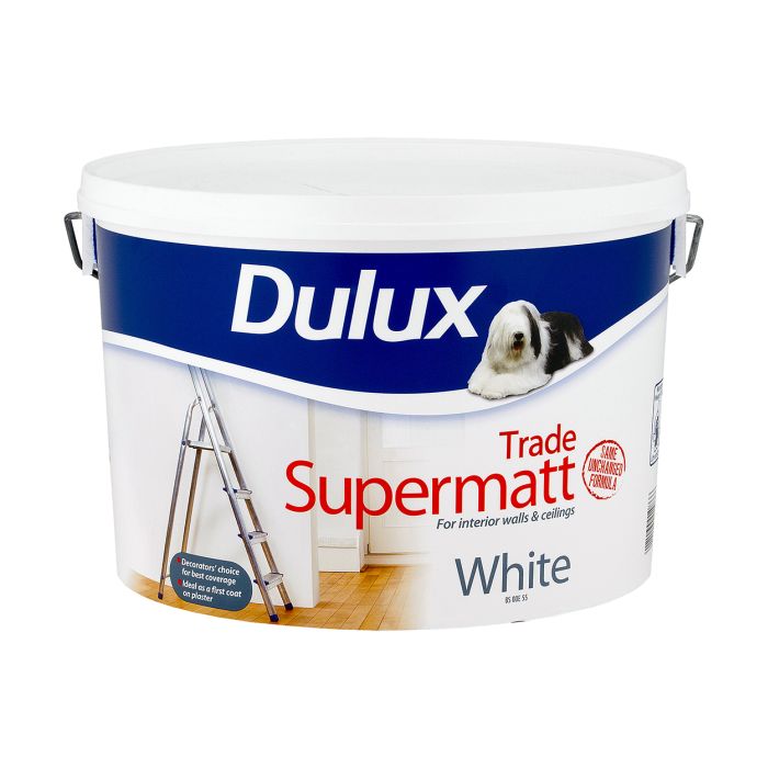 Picture of 10ltr Dulux Trade Supermatt White
