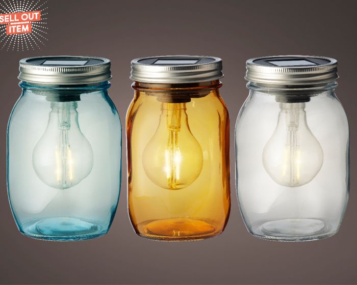 Picture of Solar Garden Light Glass Jar