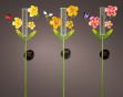 Picture of Solar Stake Light Iron Flowers 3 Colours Assorted