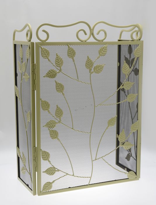 Picture of Sirocco 3 Fold Leaf Fire Screen Green Sl8204