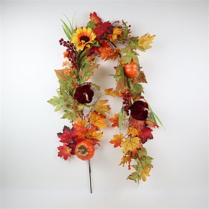 Picture of 5" Garland Sunflowers & Pumpkins 