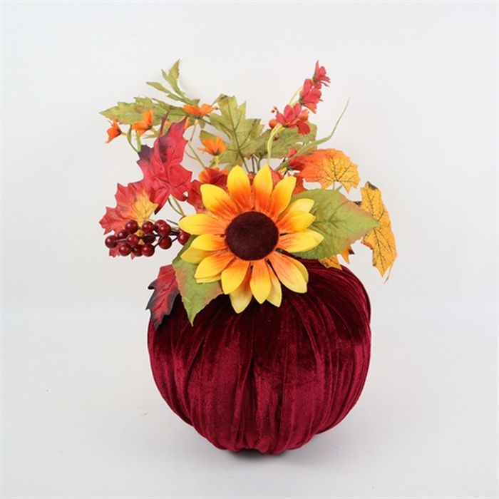 Picture of 14" Pumpkin With Sunflowers And