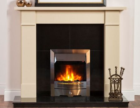 Picture of Heat Design 16in Brushed Steel Electric Fire Insert 1.9kW