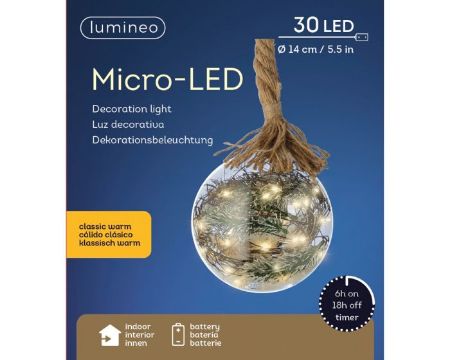 Picture of Micro Led Ball Indoor Warm White 14cm