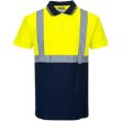 Picture of Portwest - Hi Vis 2 Tone Polo Shirt Ye/Na ,Size: Large , S479YNRL 