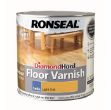 Picture of Ronseal 2.5ltr Diamond Hard Floor Varnish Satin Light Oak