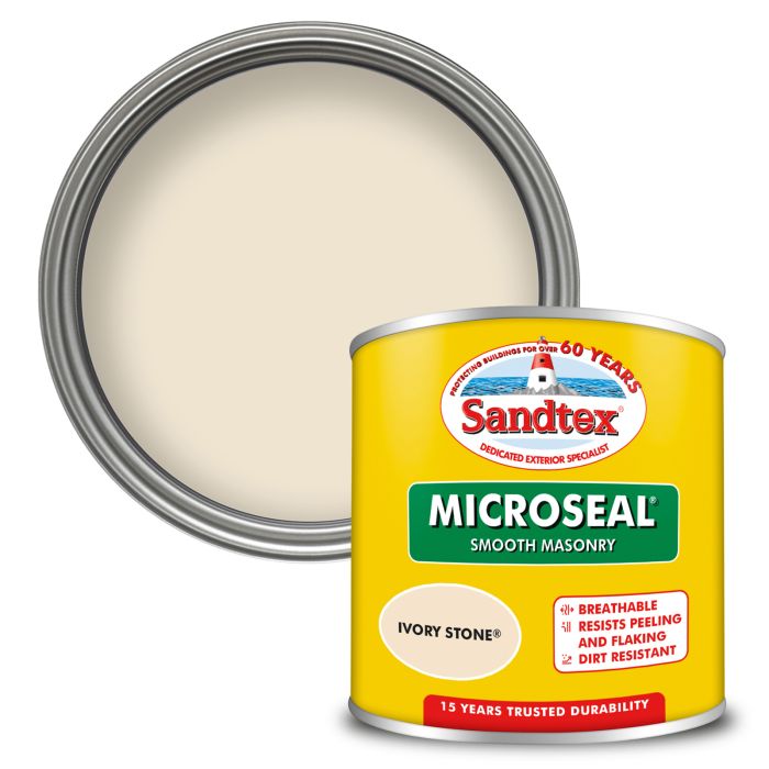 Topline Doyles 150ml Sandtex Microseal Smooth Masonry Ivory Stone