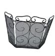 Picture of Black Scroll Design Firescreen 25"