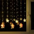 Picture of 2514020 Xmas StarSanta Curtain Lights - Warm