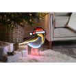 Picture of Festive Robin Red Boots Infinity Mirror Light - 40cm